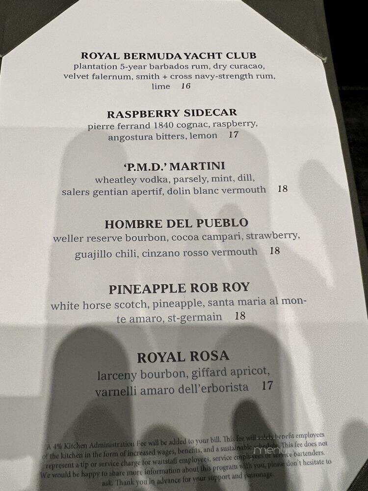 Chickadee - Boston, MA menu_pic