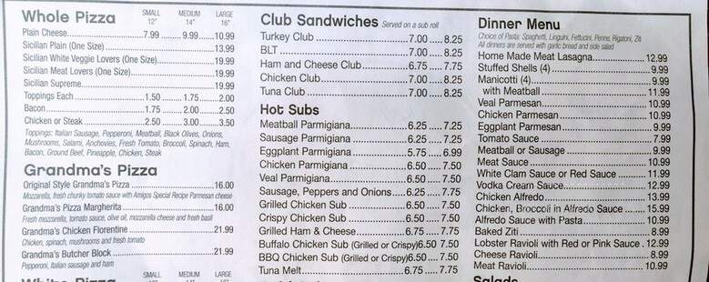 Amigo's Pizza - Reading, PA menu_pic