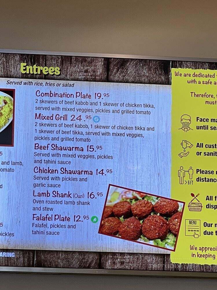 Happy Time Mediterranean Restaurant - El Cajon, CA menu_pic
