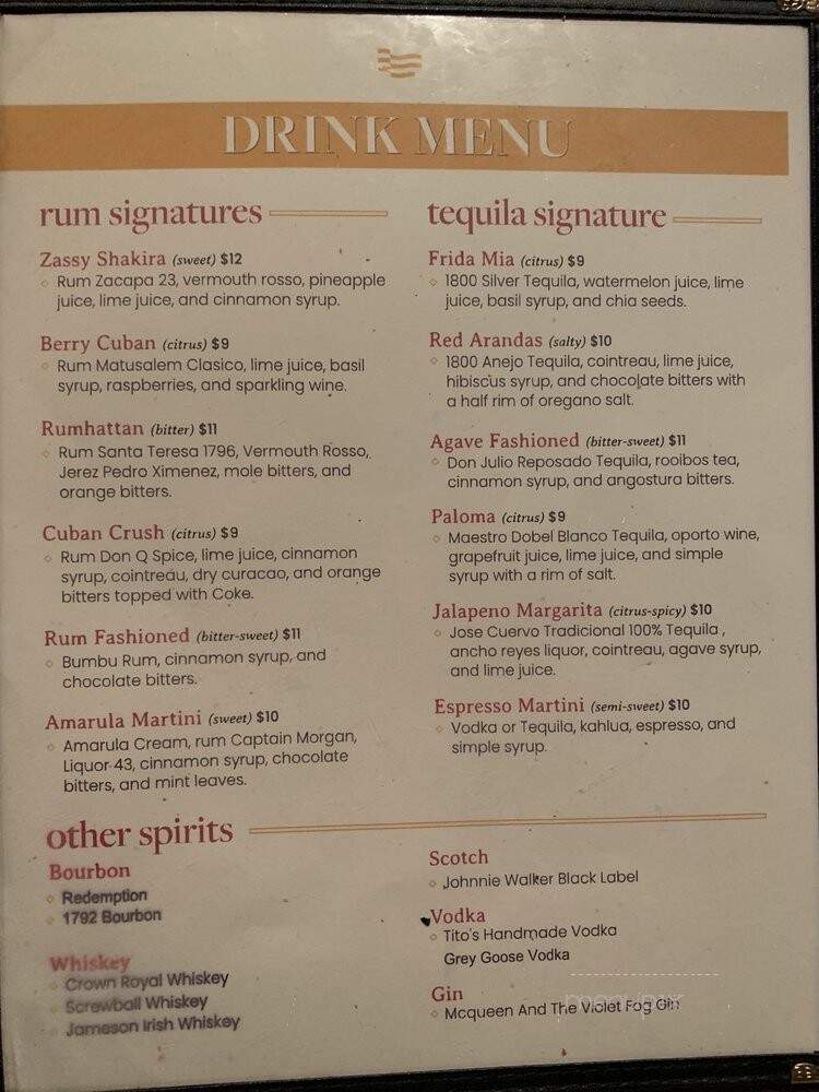 De la Vega - Oviedo, FL menu_pic