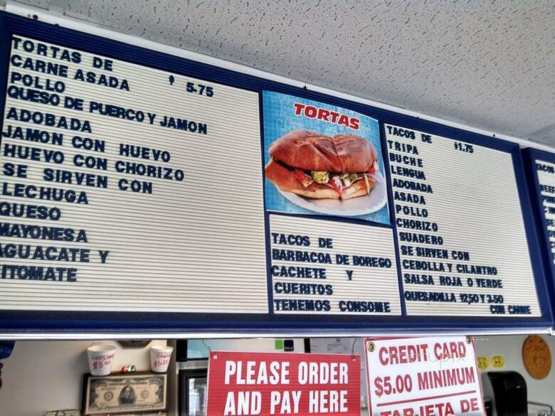 Taqueria San Miguel - Lexington, KY menu_pic