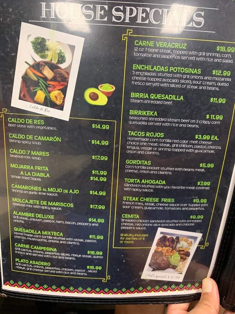 La Mixteca - Urbana, IL menu_pic