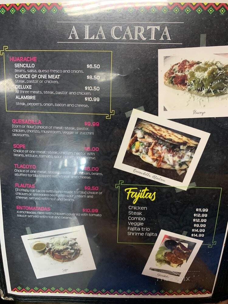 La Mixteca - Urbana, IL menu_pic