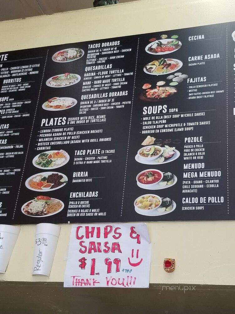 El Japo's Mexican Grill - Orange, CA menu_pic