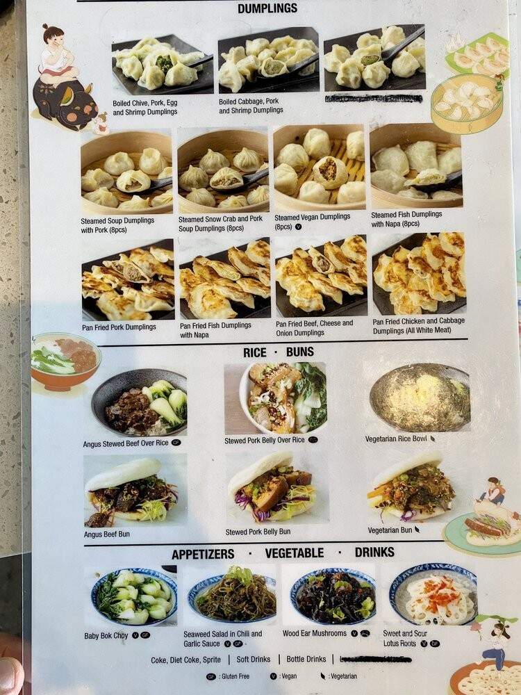 Mason's Dumpling Shop - Los Angeles, CA menu_pic