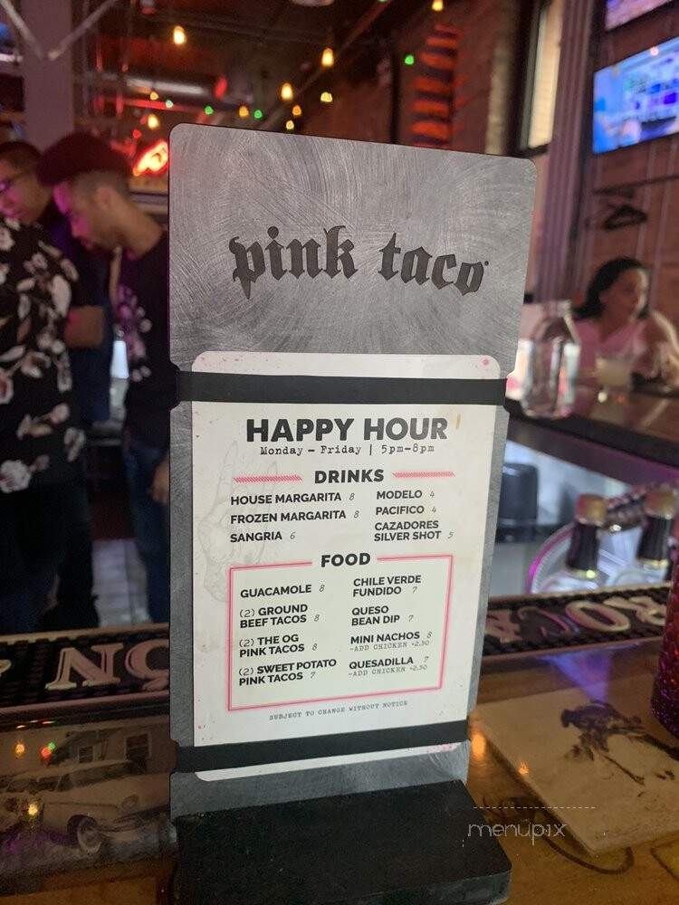 Pink Taco - Chicago, IL menu_pic