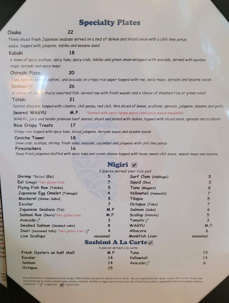 Namikaze - Fresno, CA menu_pic