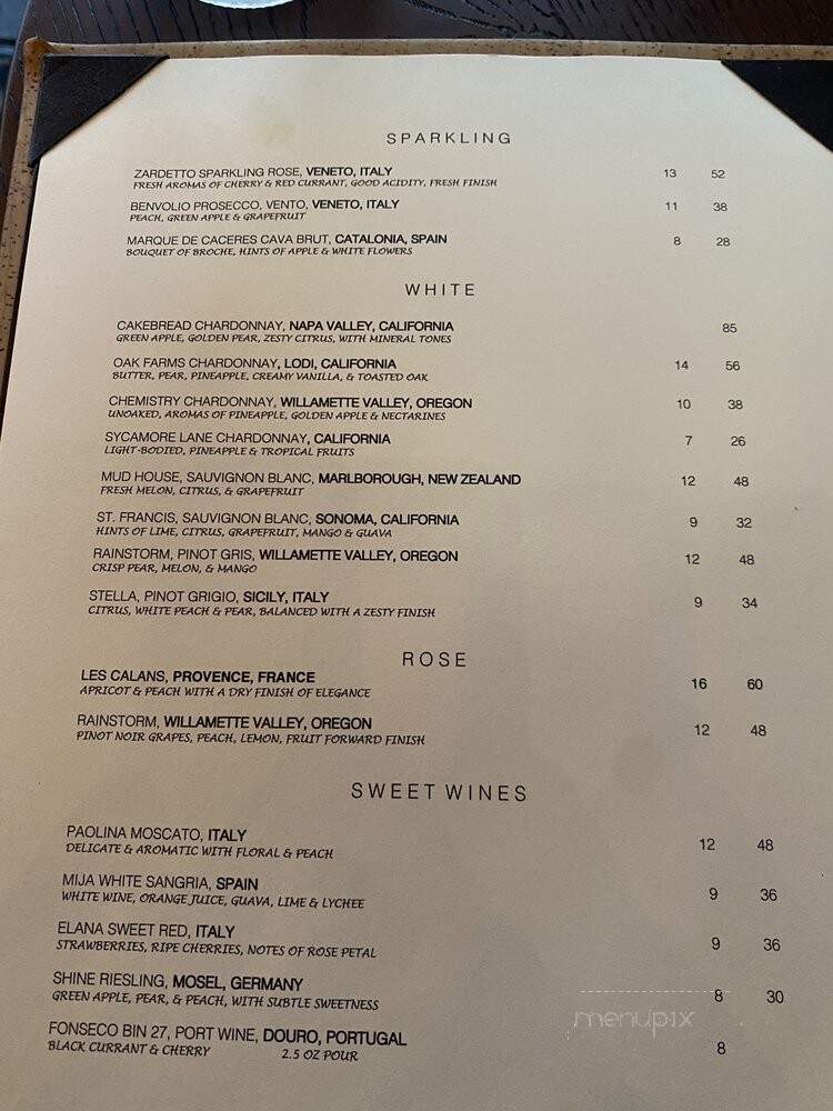 Old Town Wine House - Lewisville, TX menu_pic