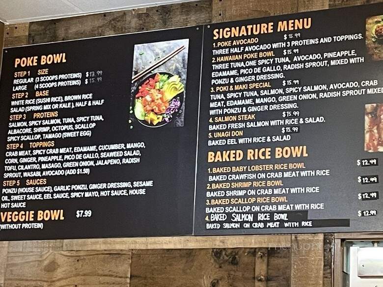 Poki & Maki - Upland, CA menu_pic