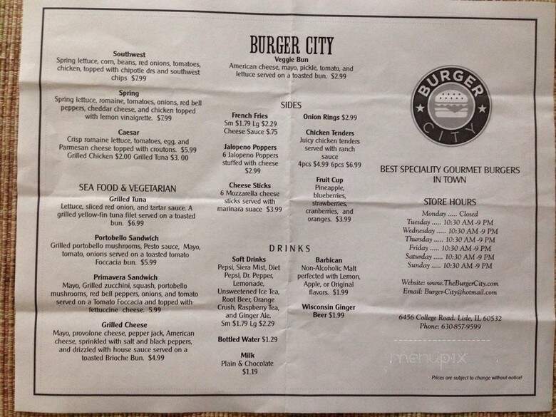 Burger City - Lisle, IL