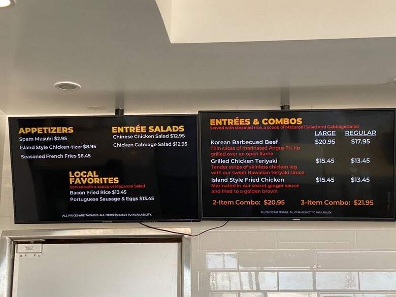 The Loft Hawaiian Restaurants - Torrance, CA menu_pic