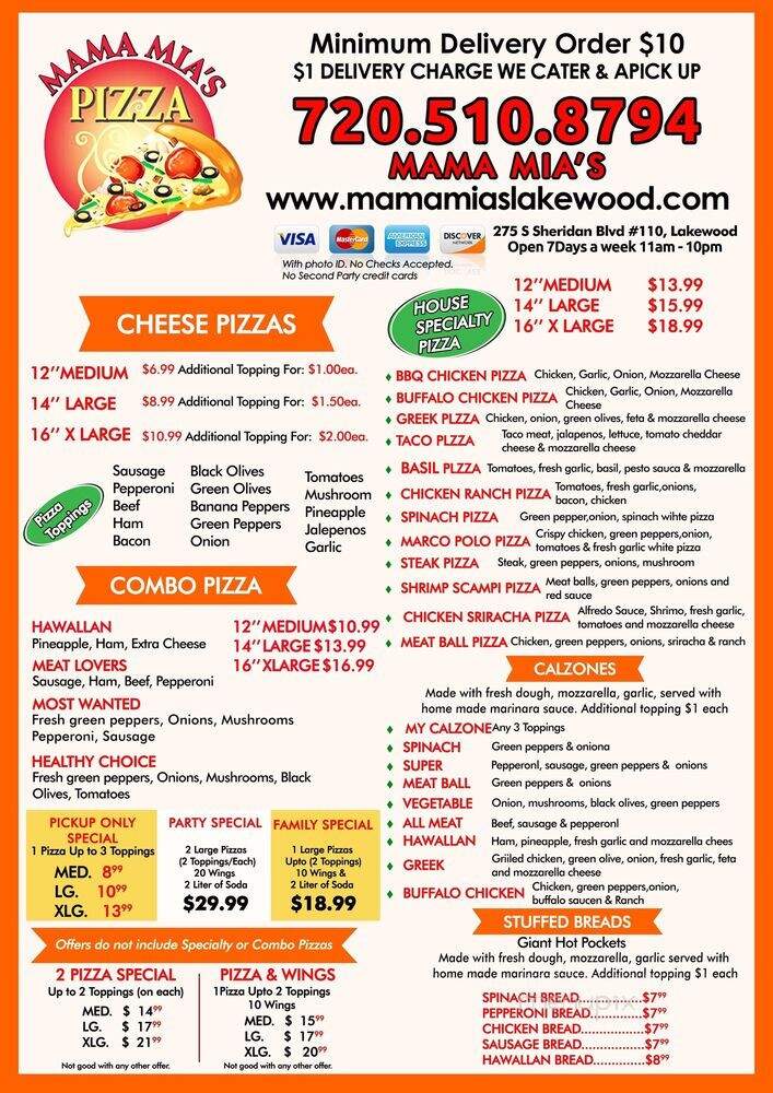 Mama Mia's Pizza - Lakewood, CO