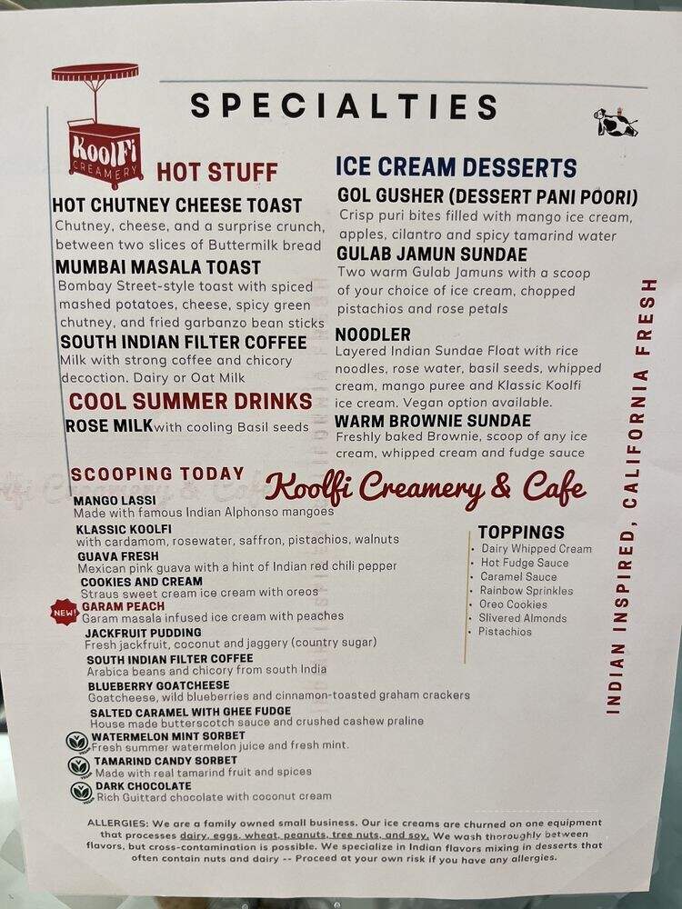 Koolfi Creamery - San Leandro, CA