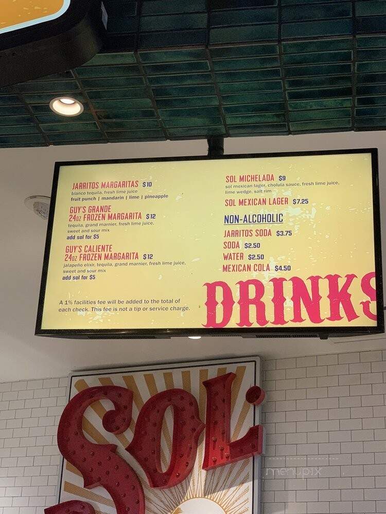 Guy Fieri's Taco Joint - Arlington, TX menu_pic