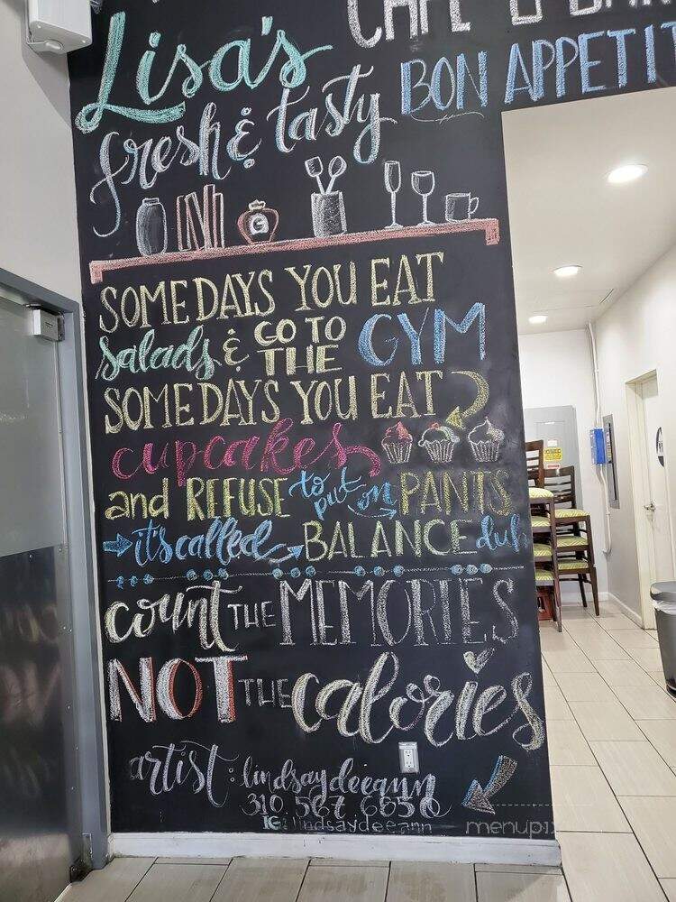 Lisa's Cafe & Bakery - Torrance, CA menu_pic