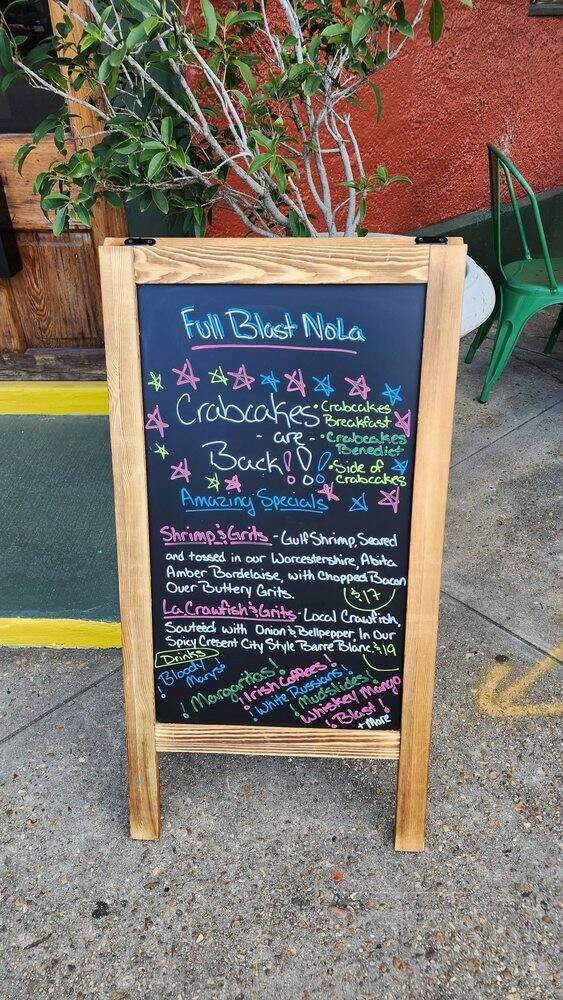 Fullblast Brunch - New Orleans, LA menu_pic