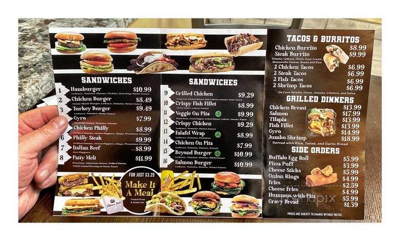 Steve's Bite - Chicago, IL menu_pic