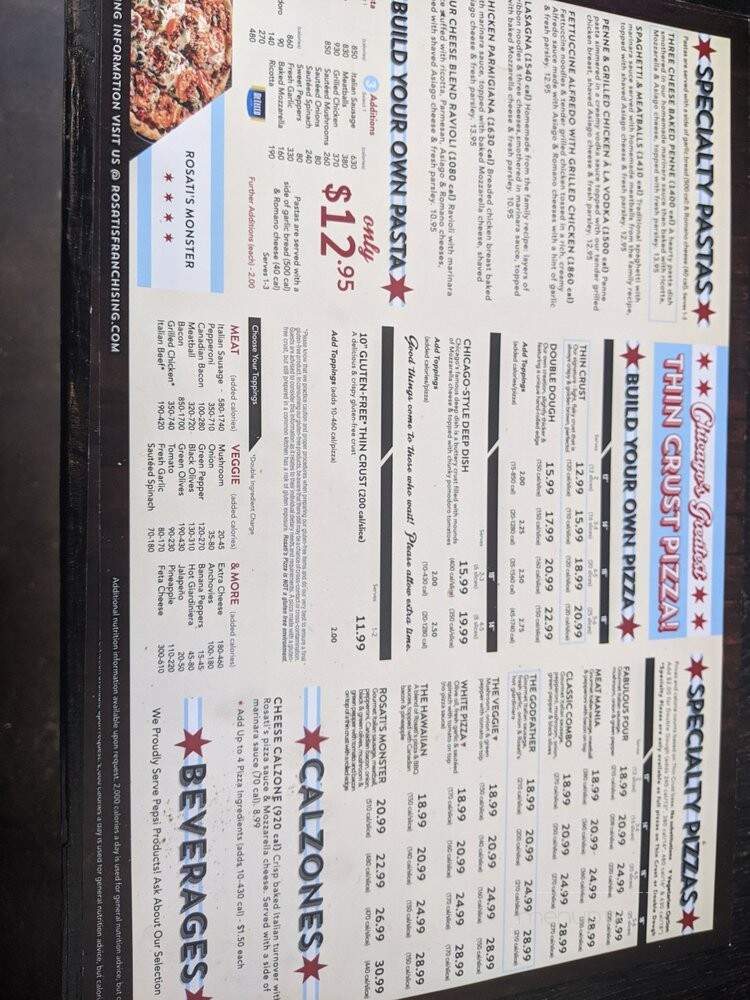 Rosati's Pizza - Fort Myers, FL menu_pic