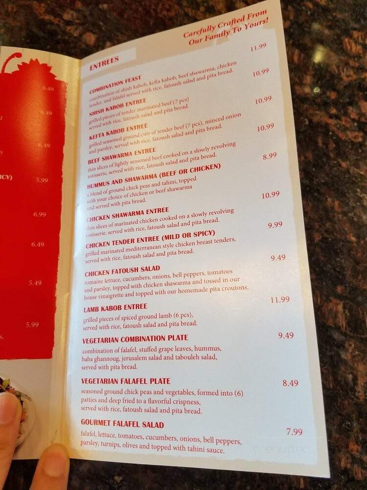 Pita Inn - Naperville, IL menu_pic