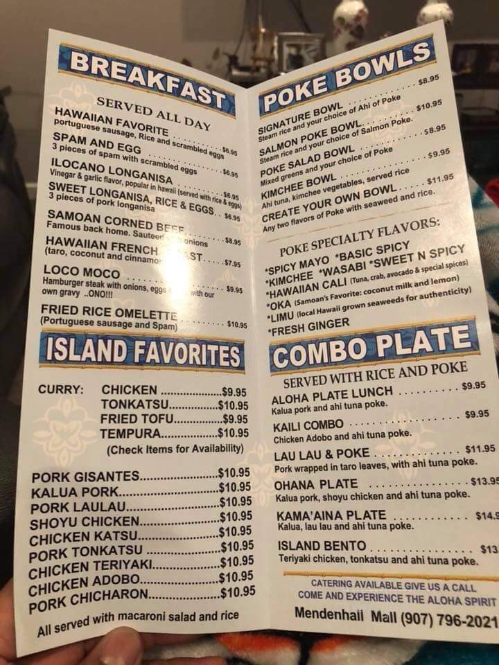 Poke Etc - Juneau, AK menu_pic