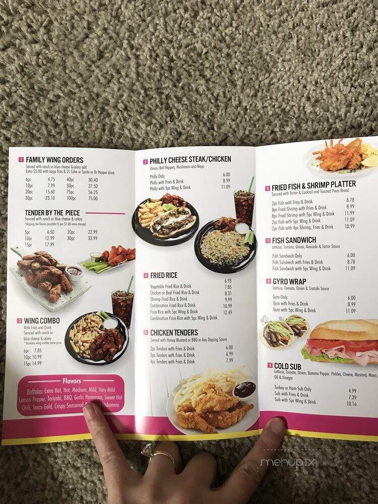 Wing Dash - Farmers Branch, TX menu_pic