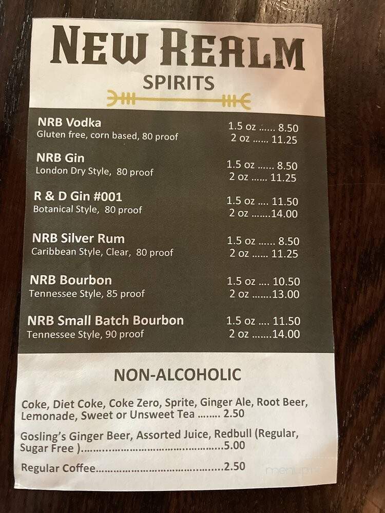 New Realm Brewing - Atlanta, GA menu_pic