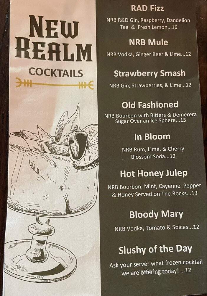 New Realm Brewing - Atlanta, GA menu_pic