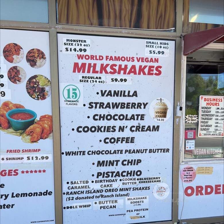 Cafe No Fur - Las Vegas, NV menu_pic