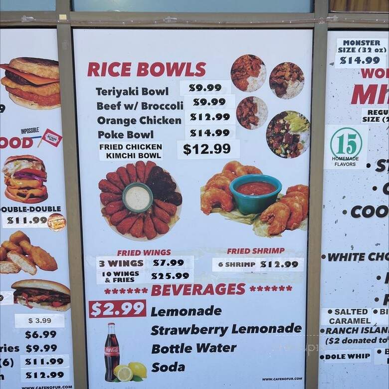 Cafe No Fur - Las Vegas, NV menu_pic