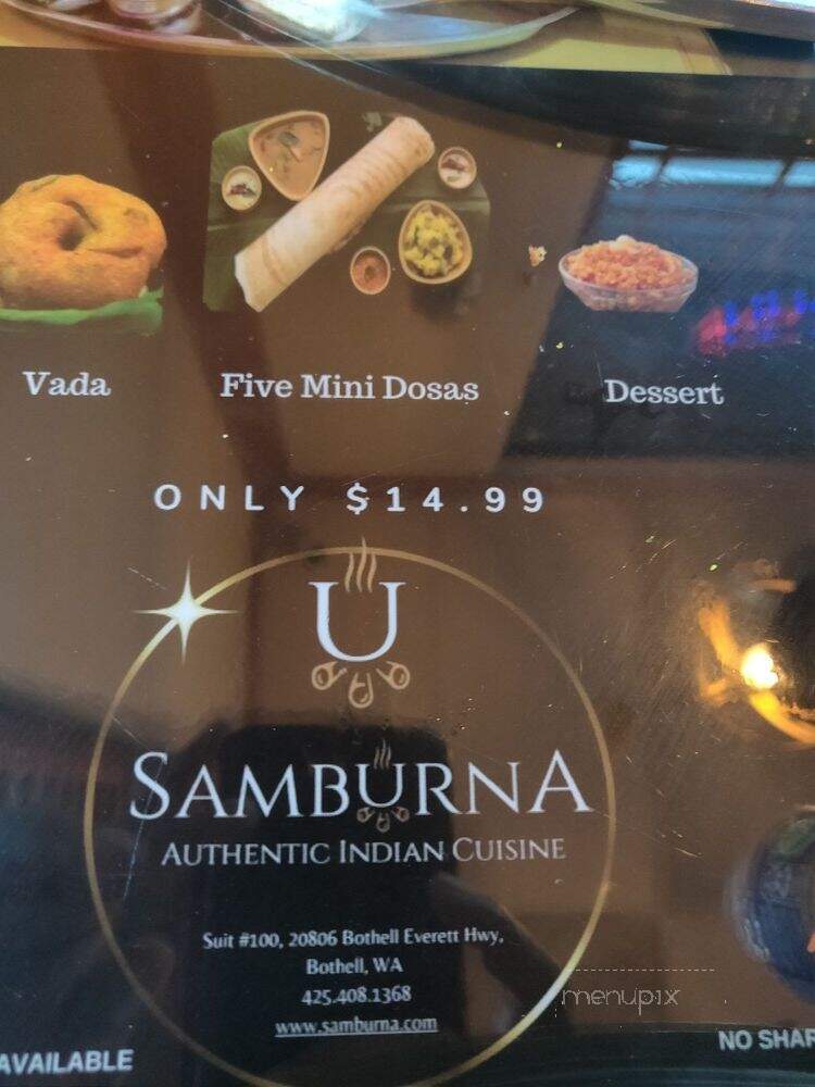 Samburna Indian Restaurant - Bothell, WA