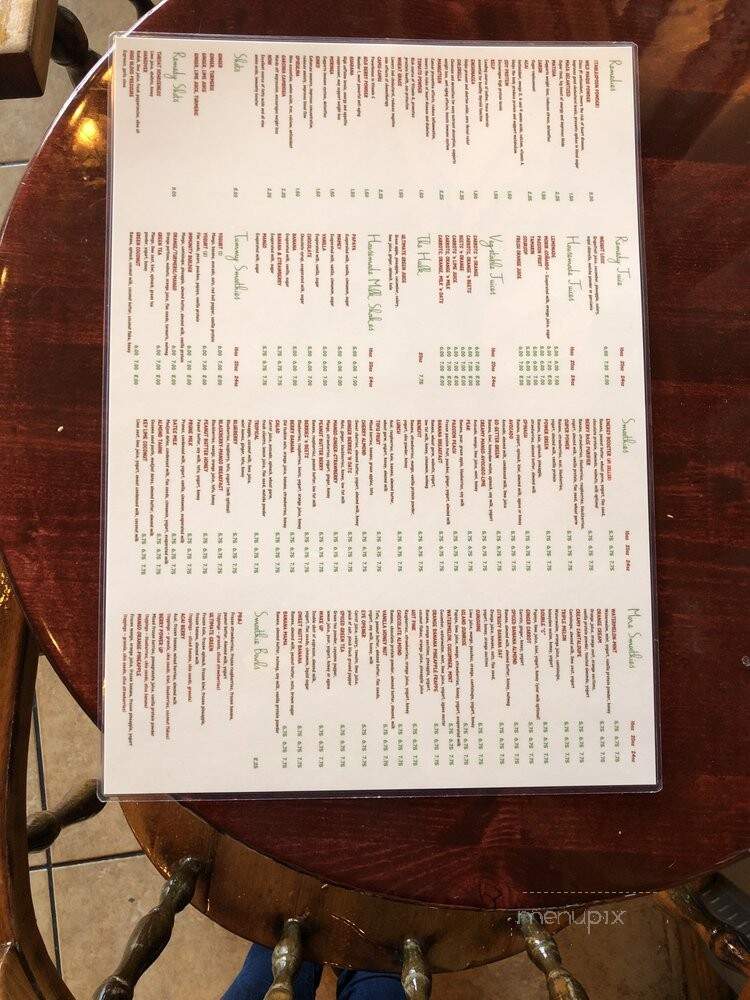 Fresh Twist juicebar & cafe - Staten Island, NY menu_pic