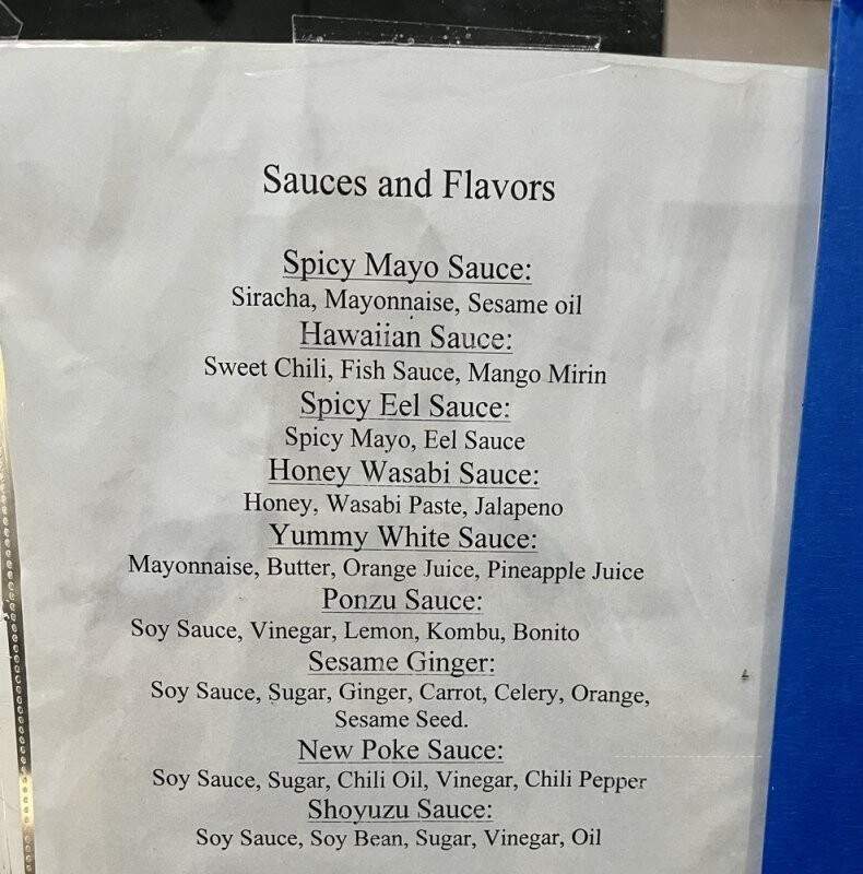 Poke Ice - Fort Lauderdale, FL menu_pic