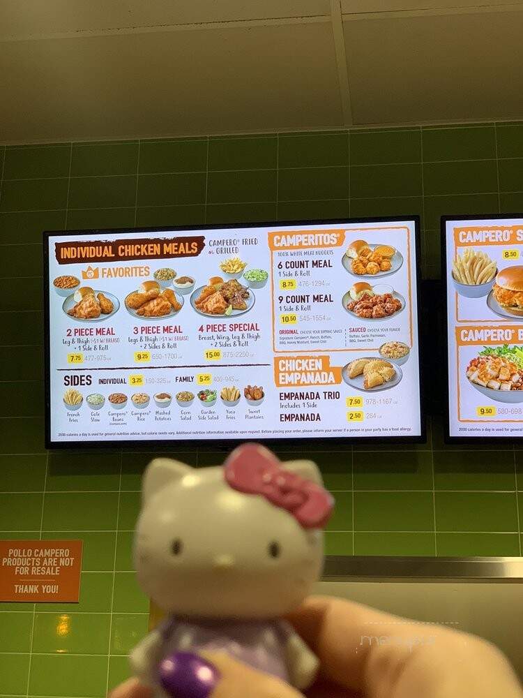 Pollo Campero - Los Angeles, CA menu_pic