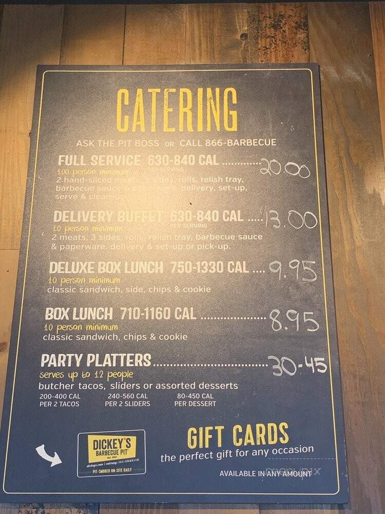Dickey's Barbecue Pit - Compton, CA menu_pic