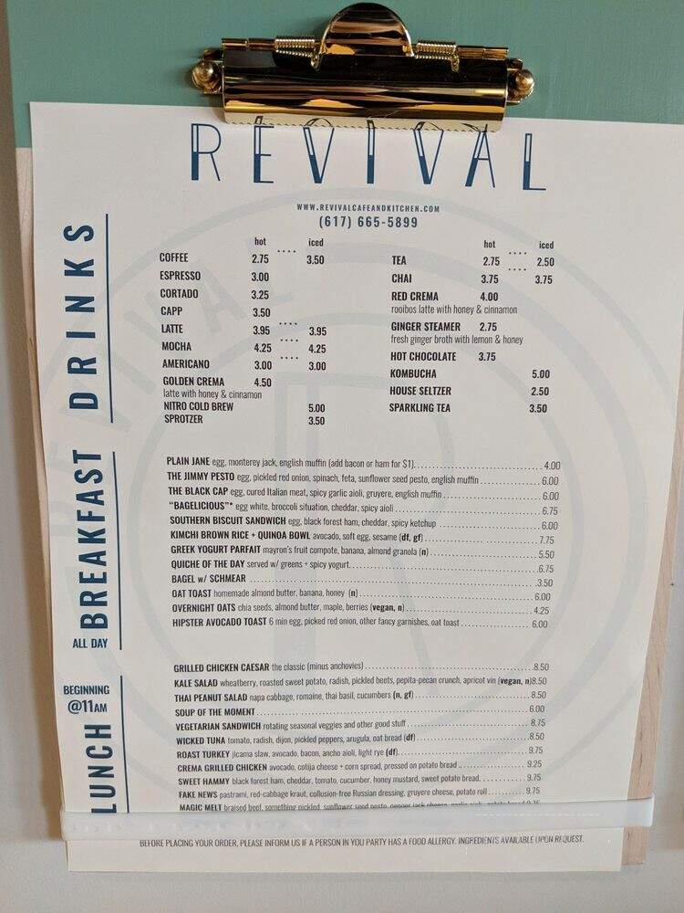 Revival Cafe & Kitchen - Cambridge, MA