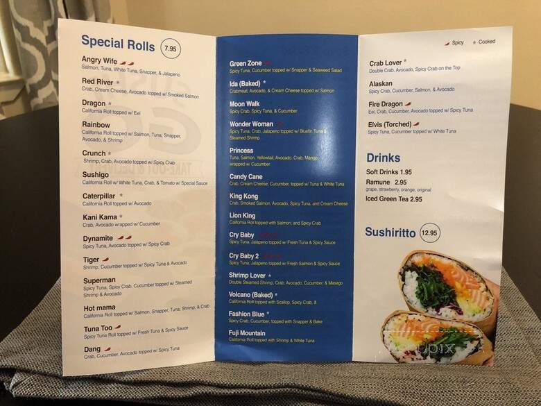 Sushi Go - Dallas, TX menu_pic