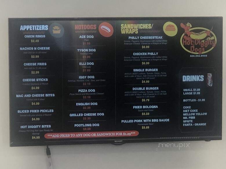 Hot Diggity Dog - Charleston, WV menu_pic
