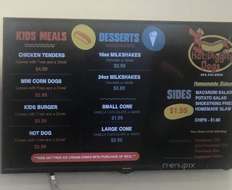 Hot Diggity Dog - Charleston, WV menu_pic