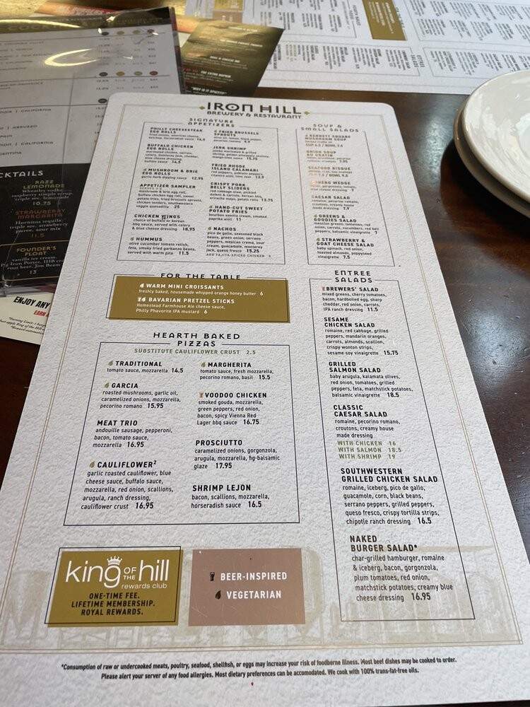Iron Hill Brewery & Restaurant - Philadelphia, PA menu_pic