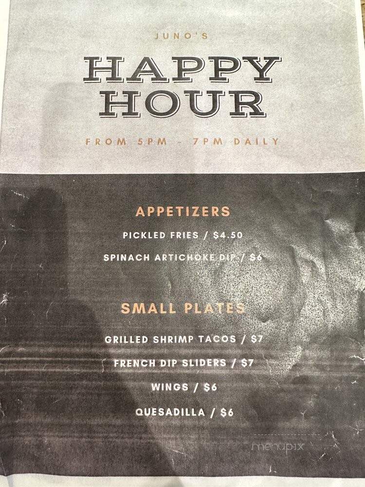 Juno - Anchorage, AK menu_pic