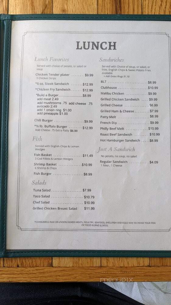 Cowboy Cafe - Lyman, WY menu_pic