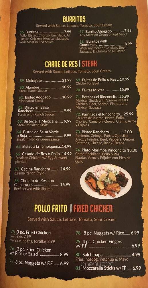 El Rinconcito Mexicano - New Brunswick, NJ menu_pic