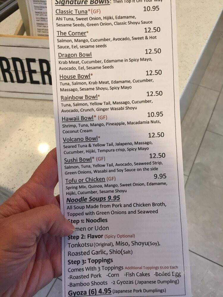 Poke Sushi Bowl - Charlottesville, VA menu_pic