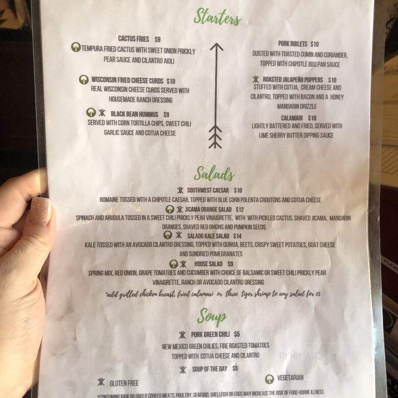 Salado - Fairplay, CO menu_pic