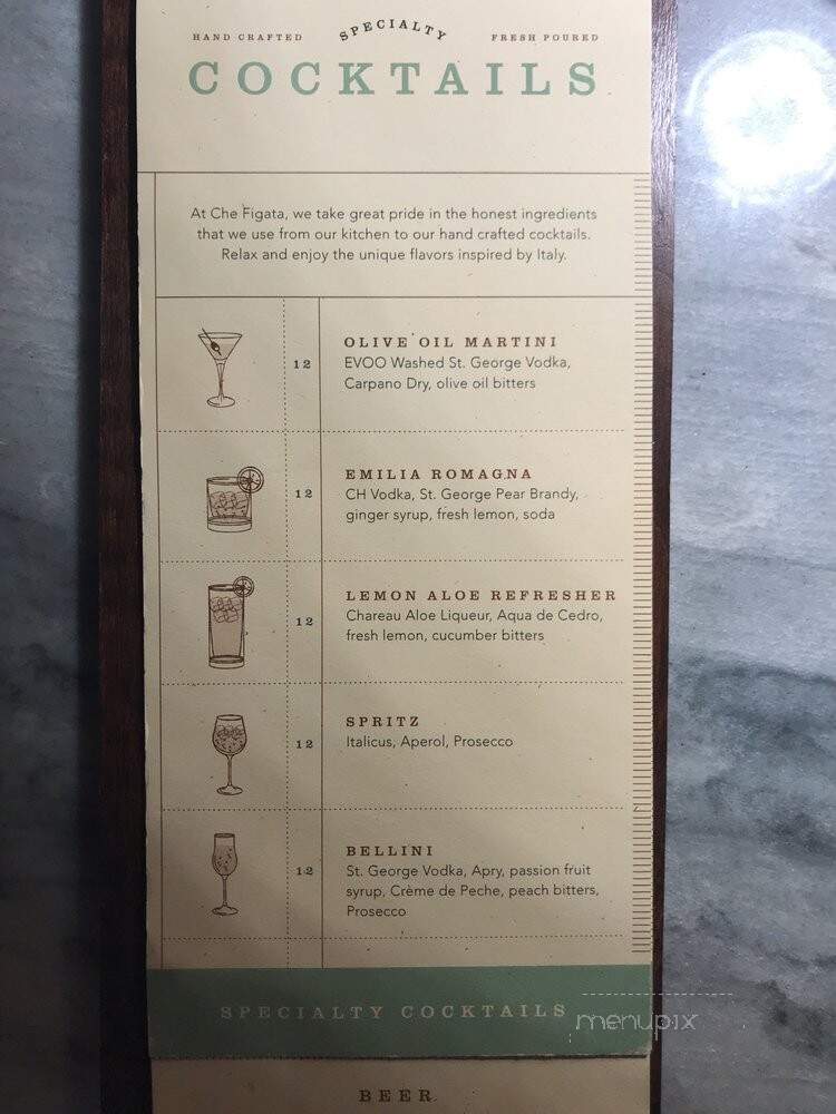Che Figata - Naperville, IL menu_pic