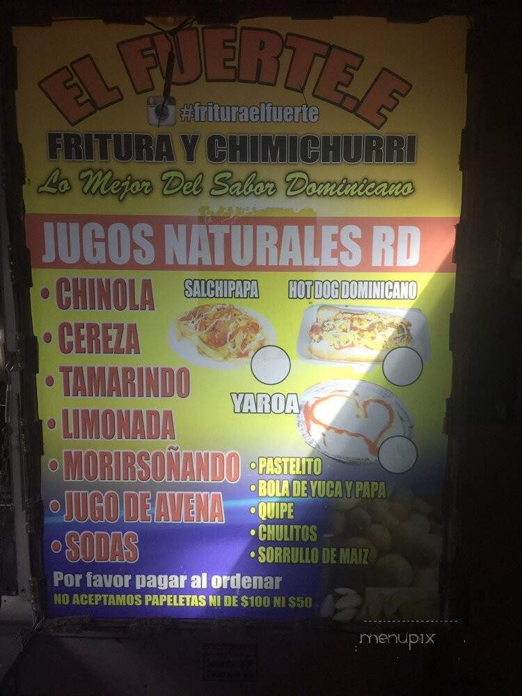 El Fuerte Fritura Y Chimichurri Truck - New York, NY menu_pic