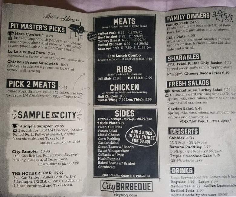 City Barbeque - Deerfield, IL menu_pic
