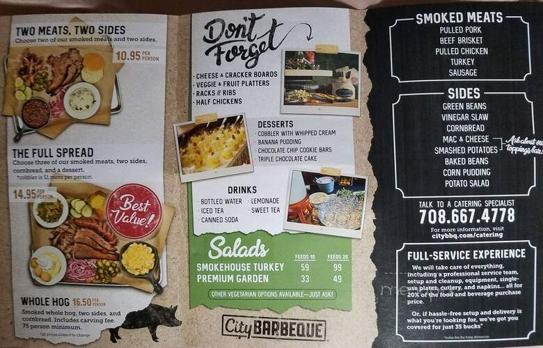 City Barbeque - Deerfield, IL menu_pic