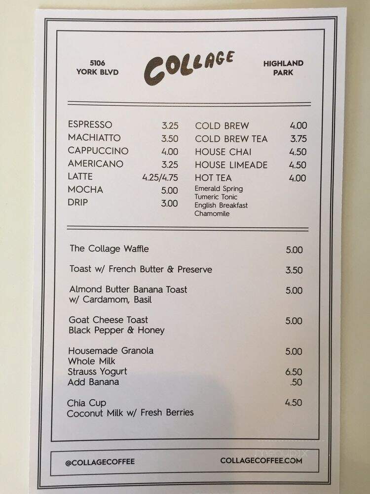 Collage Coffee - Los Angeles, CA