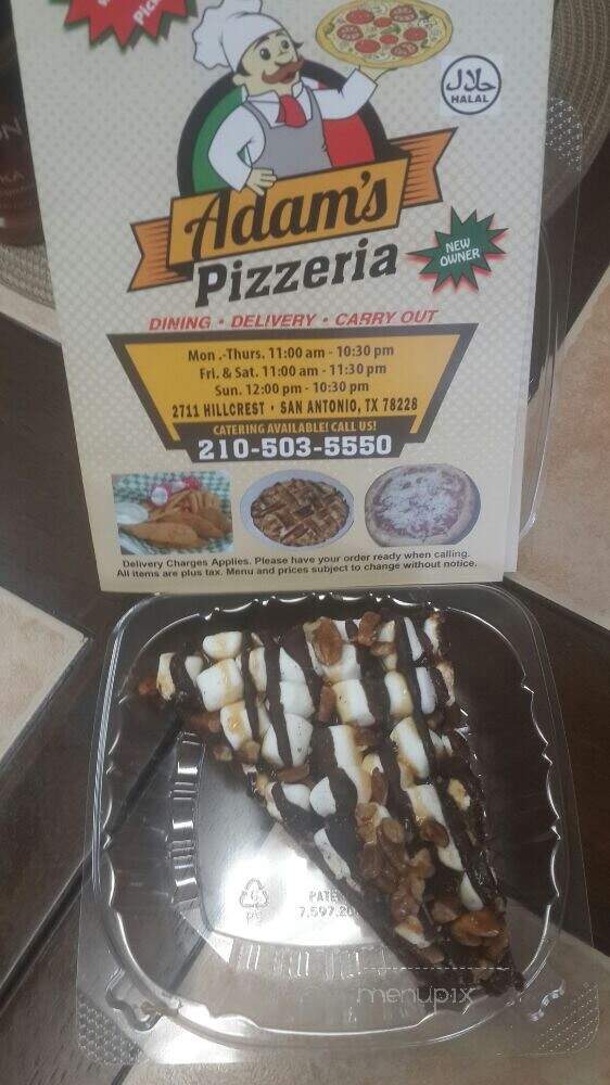Adam's Pizza - San Antonio, TX menu_pic